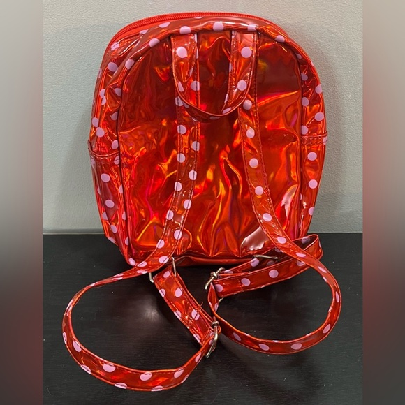 Friends Sanrio Hello Kitty Pink, Red Polka Dots Mini Backpack‎ - Picture 4 of 7